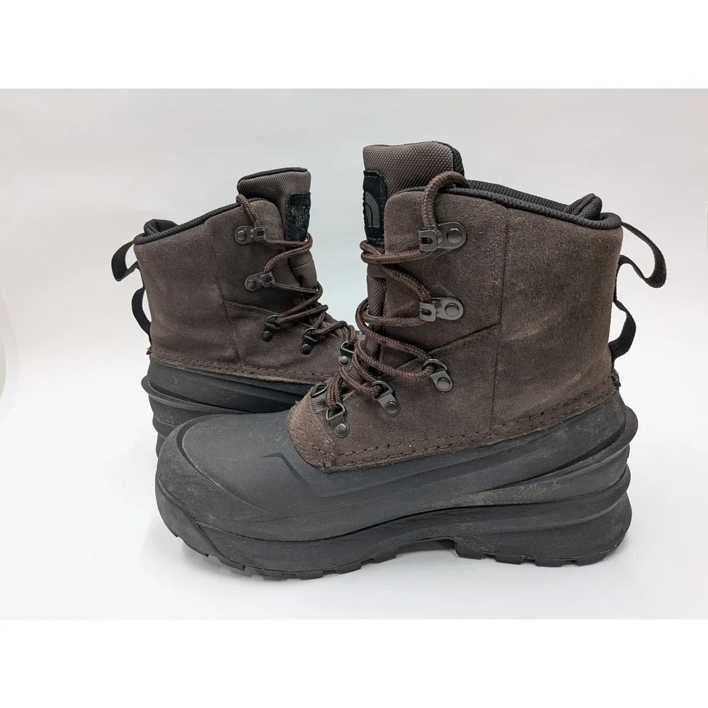 The North Face Chilkat V 400 Waterproof Winter Boots Brown Black Mens NF0A5LW3